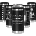 Personalized Slim Can Cooler - Custom Laser Engraved 12oz Stainless Steel Insulator for Hard Seltzer & Skinny Cans - Keeps Drinks Ice Cold 12+ Hours!