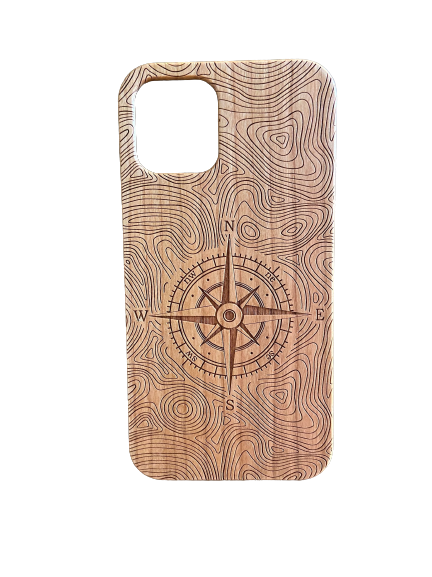 Compass Wood  Phone Case