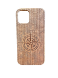 Compass Wood  Phone Case