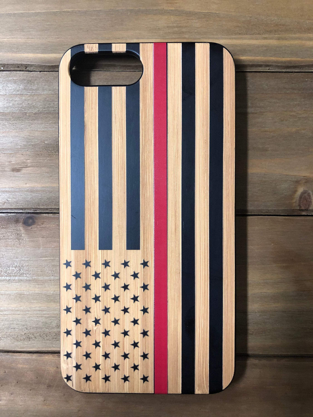 Red Line American Flag Phone Case