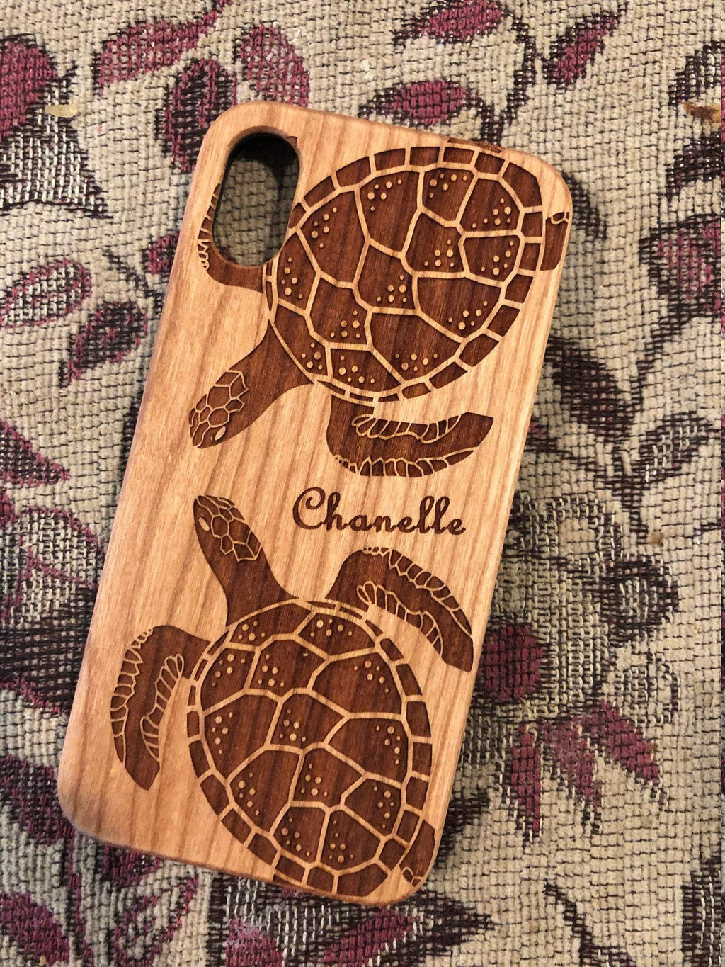Sea Turtle Wood Case