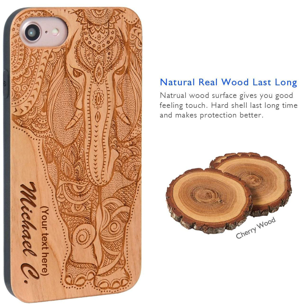 Wood Elephant  Phone Case