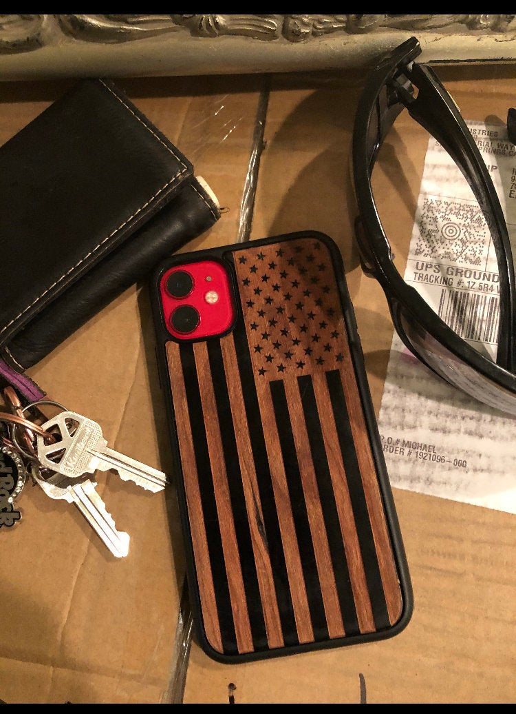 US Flag Wood Phone Case – iProductsUS US Flag Wood Phone Case – iProductsUS